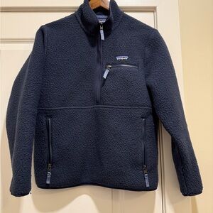 Navy Blue Fleece Jacket